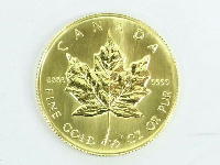 カナダ 純金メイプルリーフ金貨 1/2オンス/約15.4g/99.99%